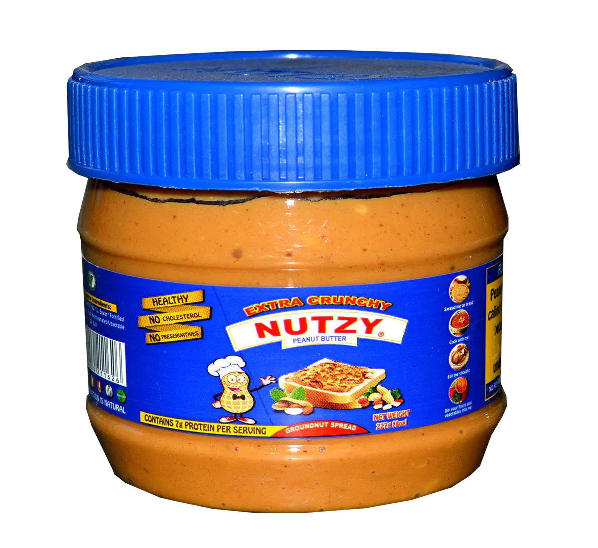 Nutzy Extra Crunchy Peanut Butter 227g