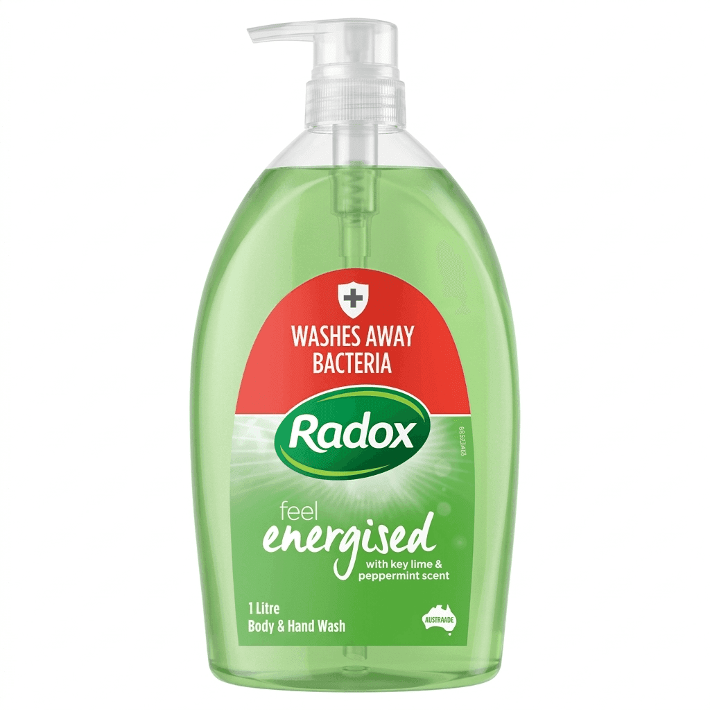 RADOX FEEL ENERGISED WITH KEYLIME N PEPPERMINT SHOWE GEL 1LTR