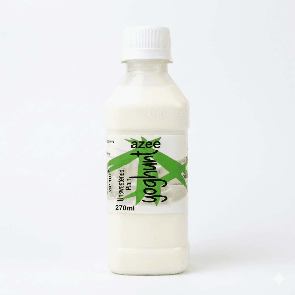 AZEE YOGHURT PLAIN UNSWEETENED 270ML