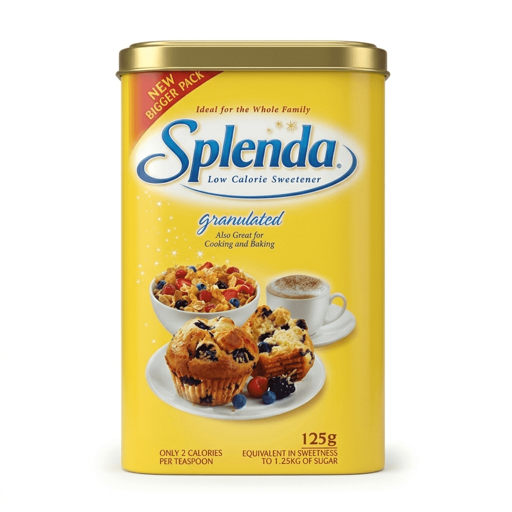 SPLENDA GRANULATED SUGAR 125G