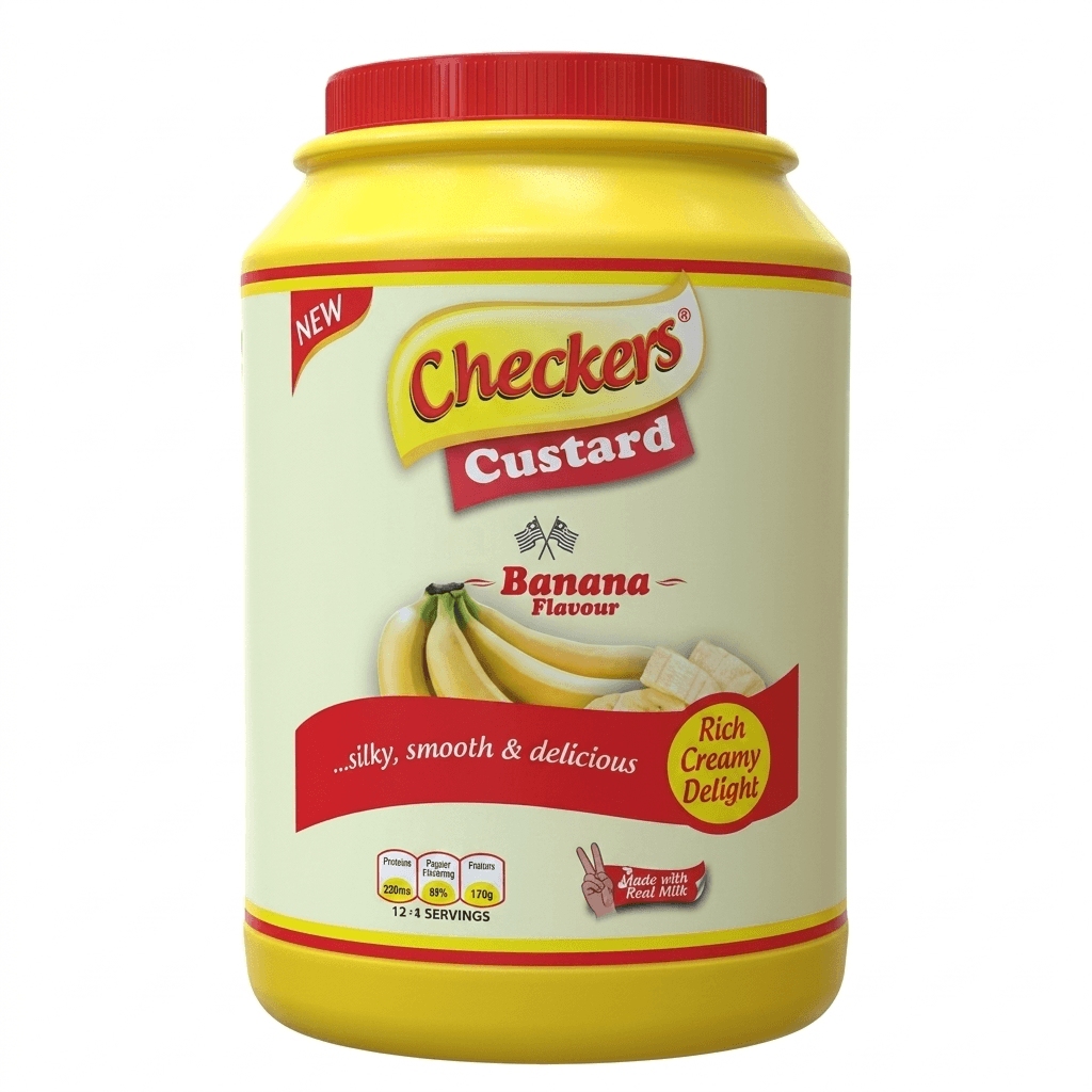 CHECKERS CUSTARD BANANA FLAVOUR 1KG