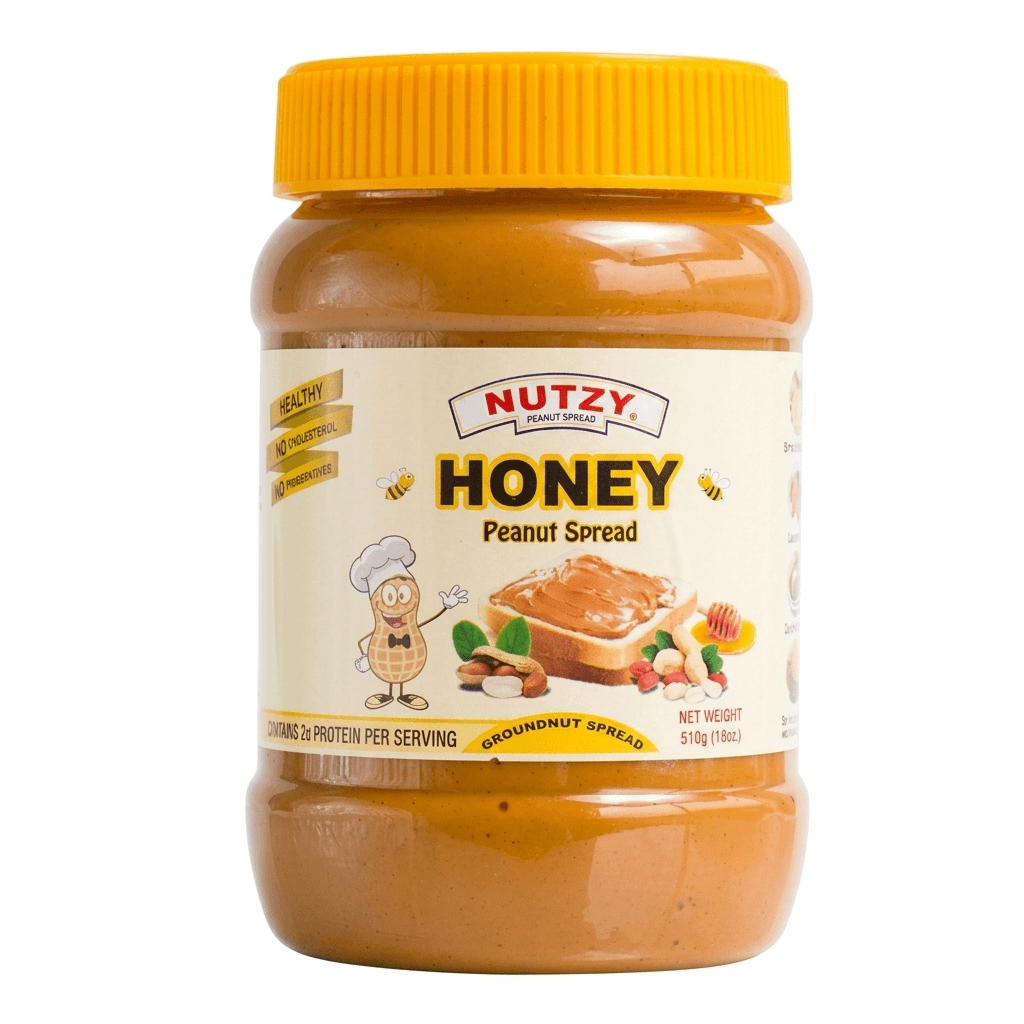 Nutzy Honey Peanut Spread 510g