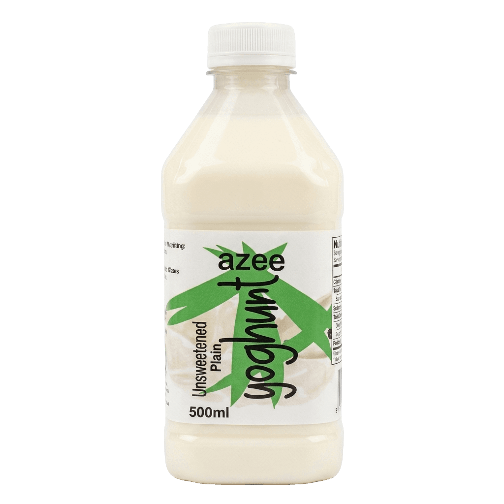 Azee Yoghurt Plain Unsweetened 500ml