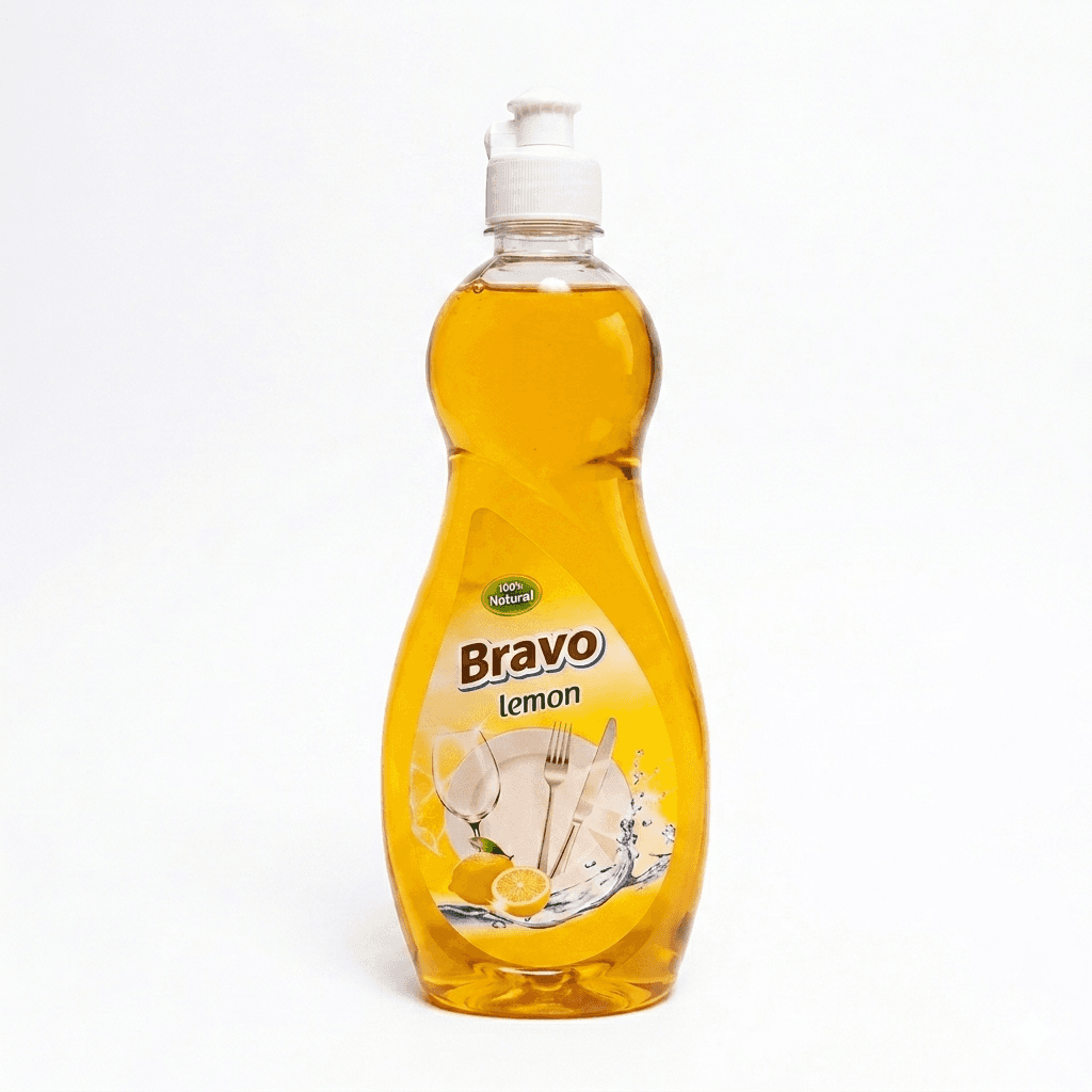 Bravo Dish Washing Liquid Bottle Lemon 450ml