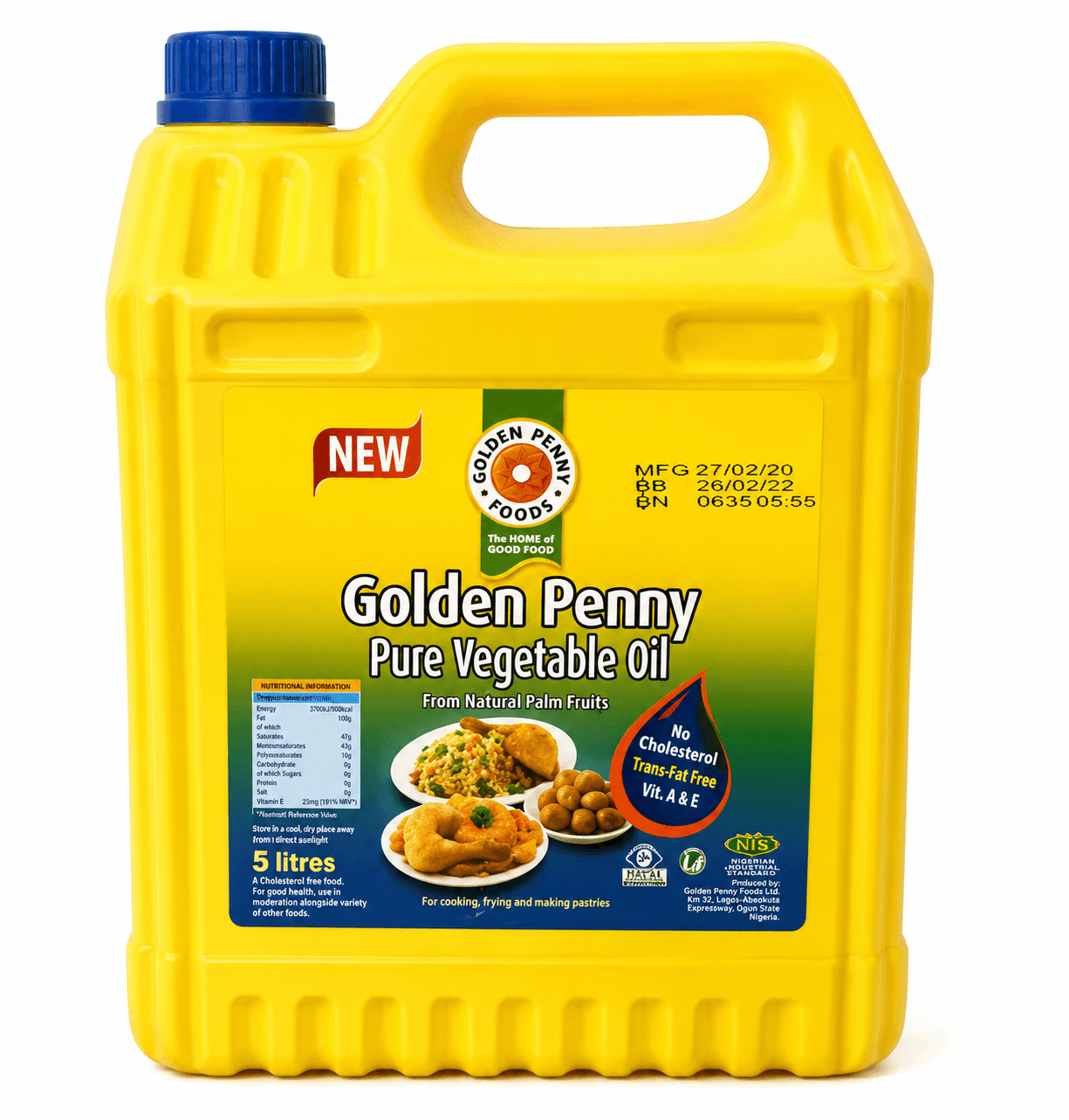 Golden Penny Pure Vegetable Oil 5L