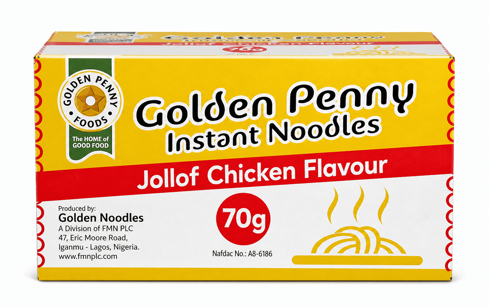 Golden Penny Jollof Chicken Noodles 40x70g