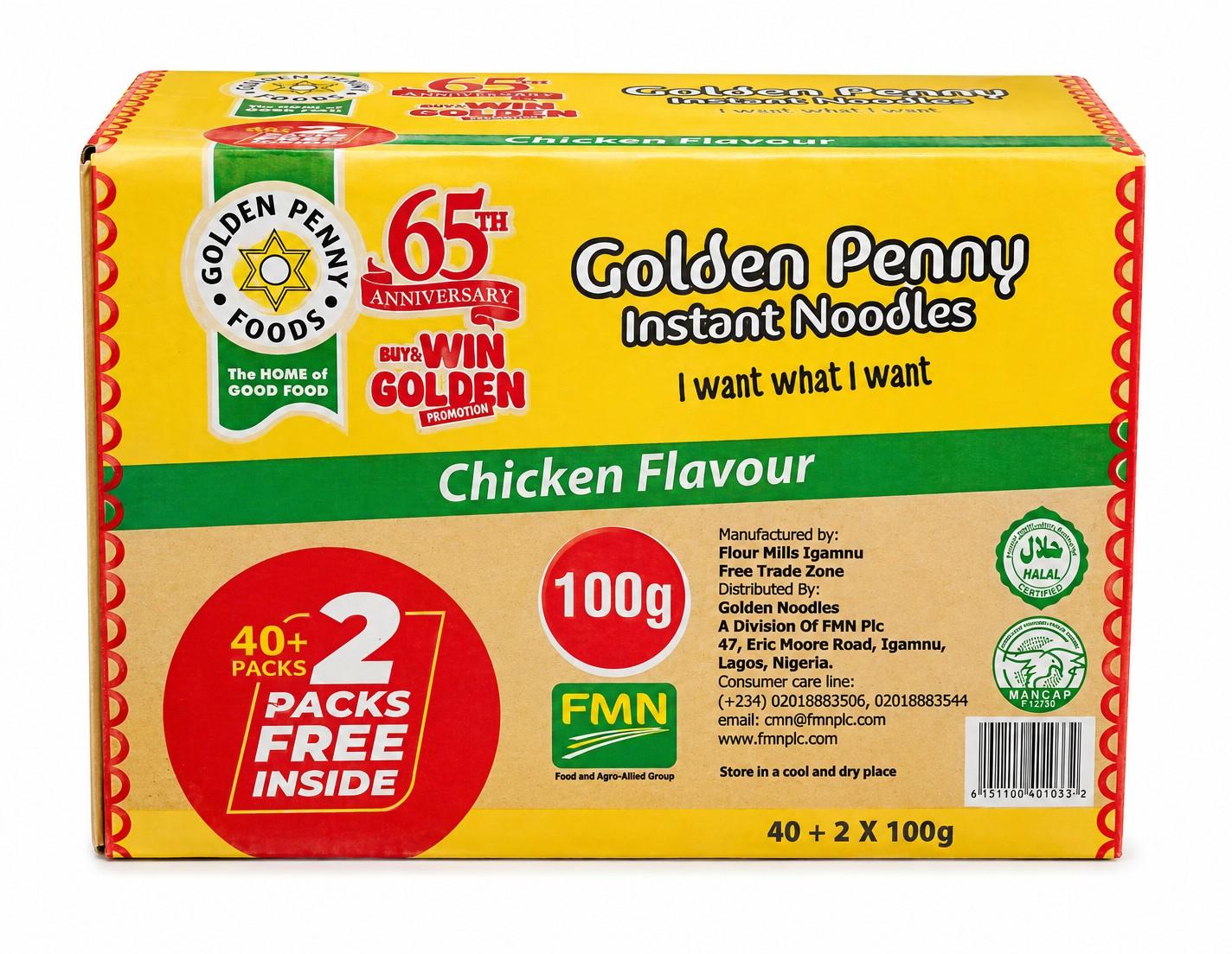 Golden Penny Chicken Noodles 40x100g