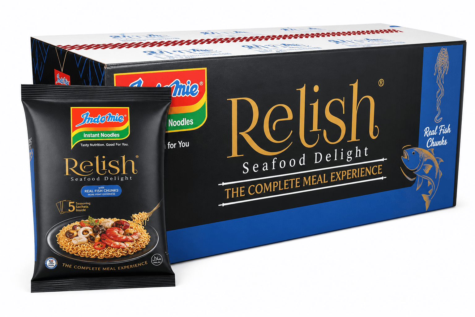 Indomie Relish Seafood Delight 20x120g