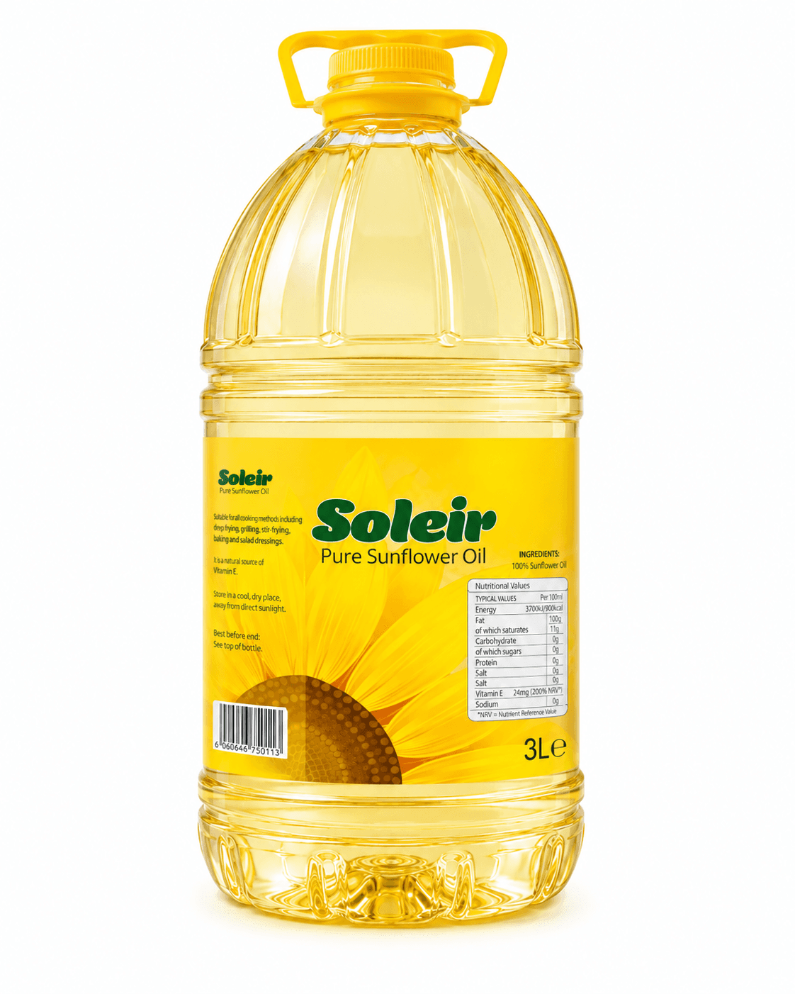 Solier Pure Sunflower Oil 3l