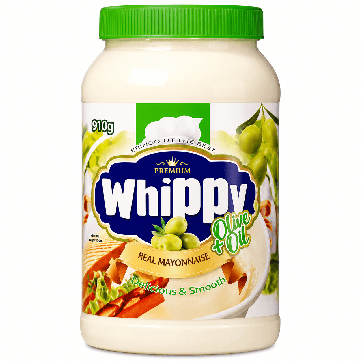 Whippy Premium + Olive Oil Mayonnaise 910g