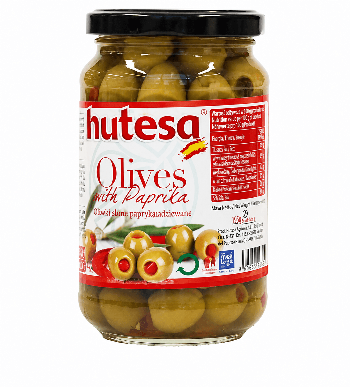 Hutesa Olives With Paprika 370g