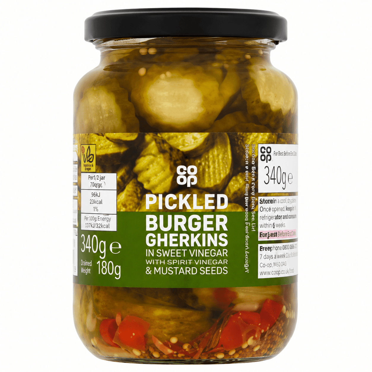 Pickled Burger Gherkins 340g