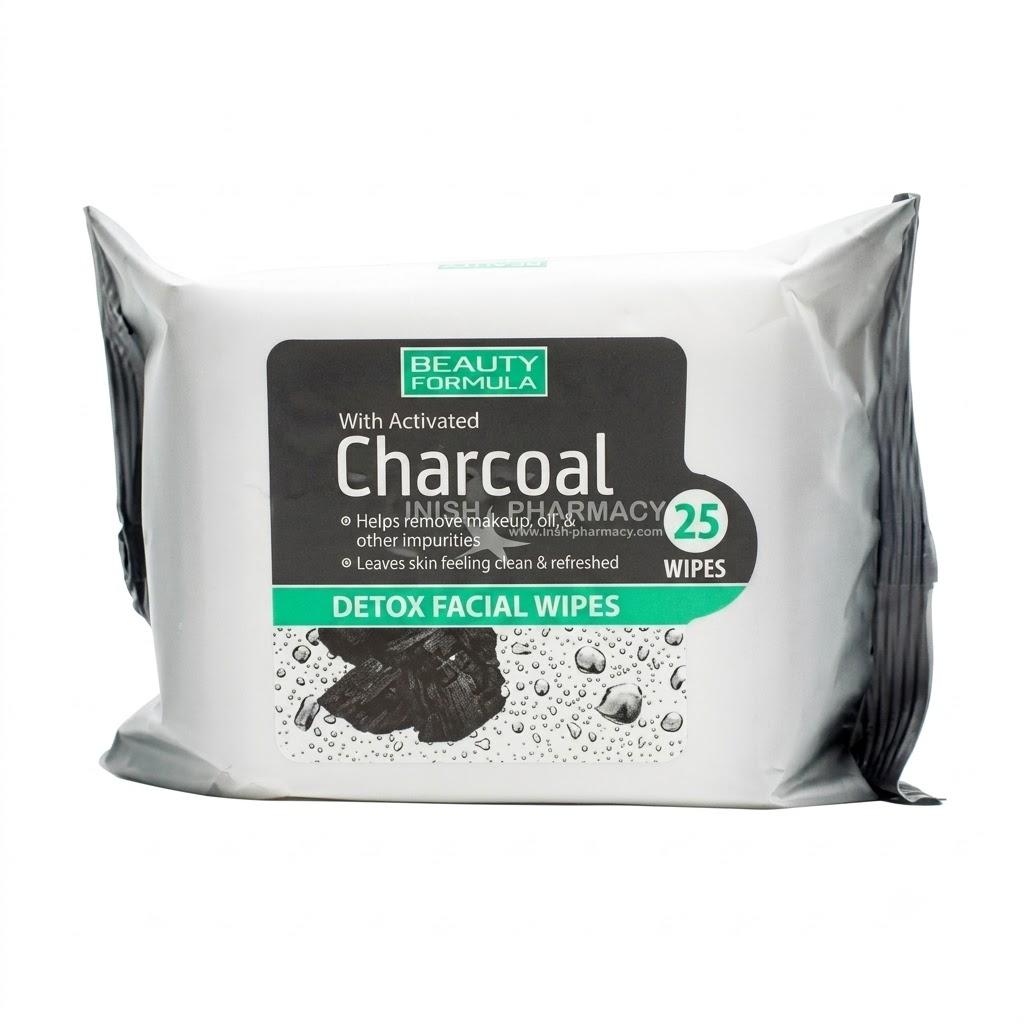 Beauty Formulas Charcoal Facial Wipes 50g