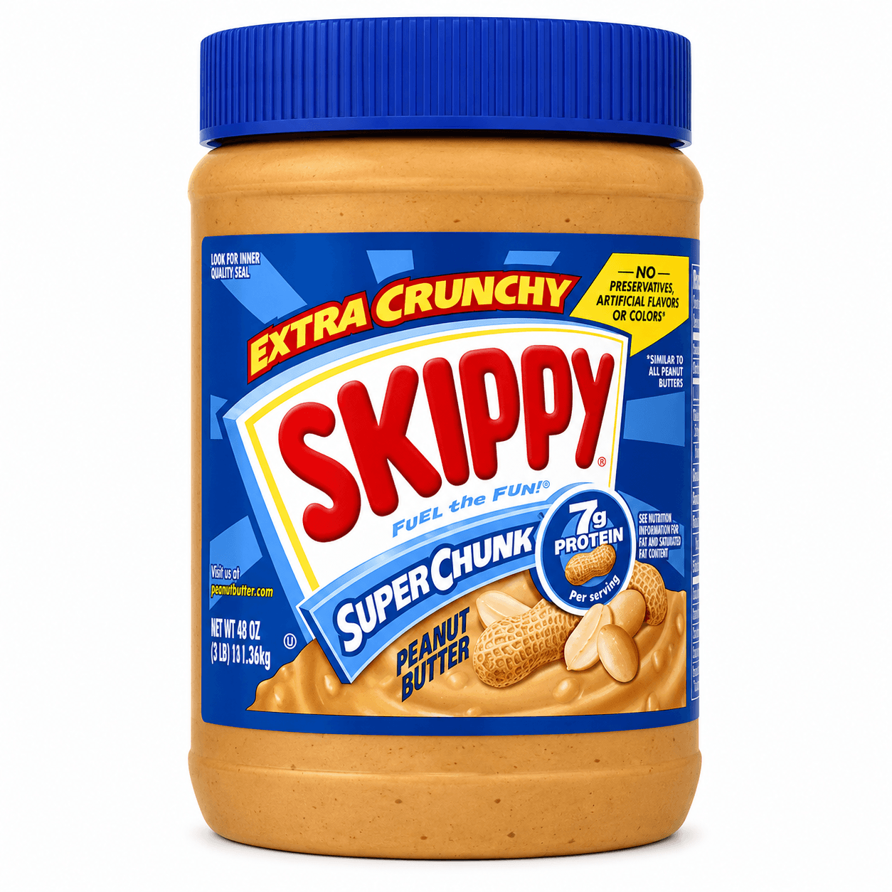Skippy Extra Crunchy Super Chunk Peanut Butter 462g
