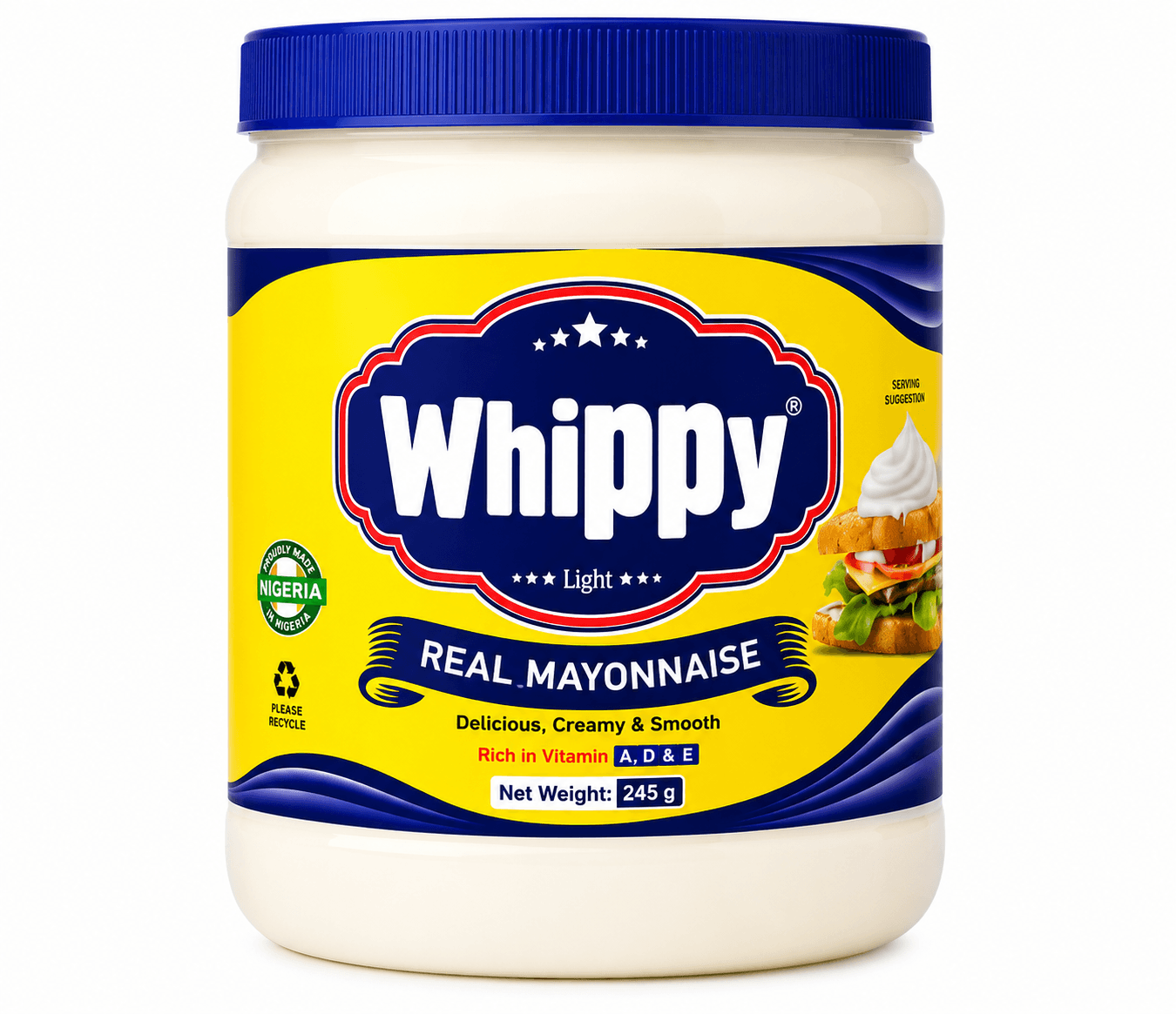 Whippy Real Mayonnaise 245G