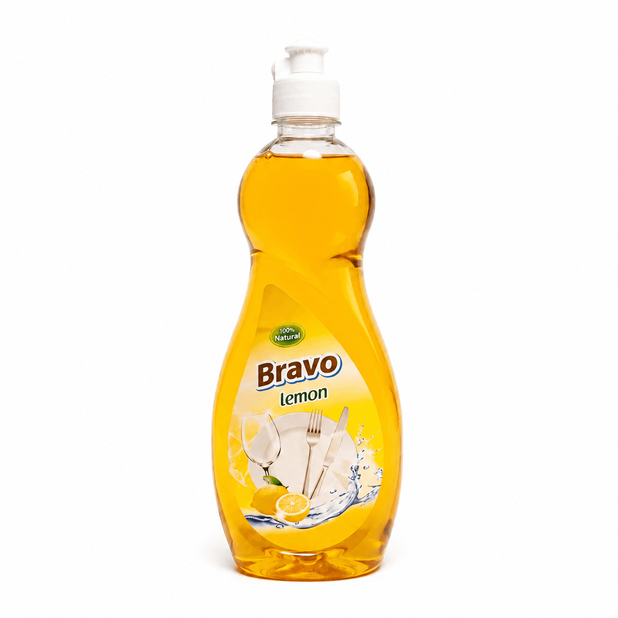 Bravo Dish Washing Liquid Bottle Lemon 450ml