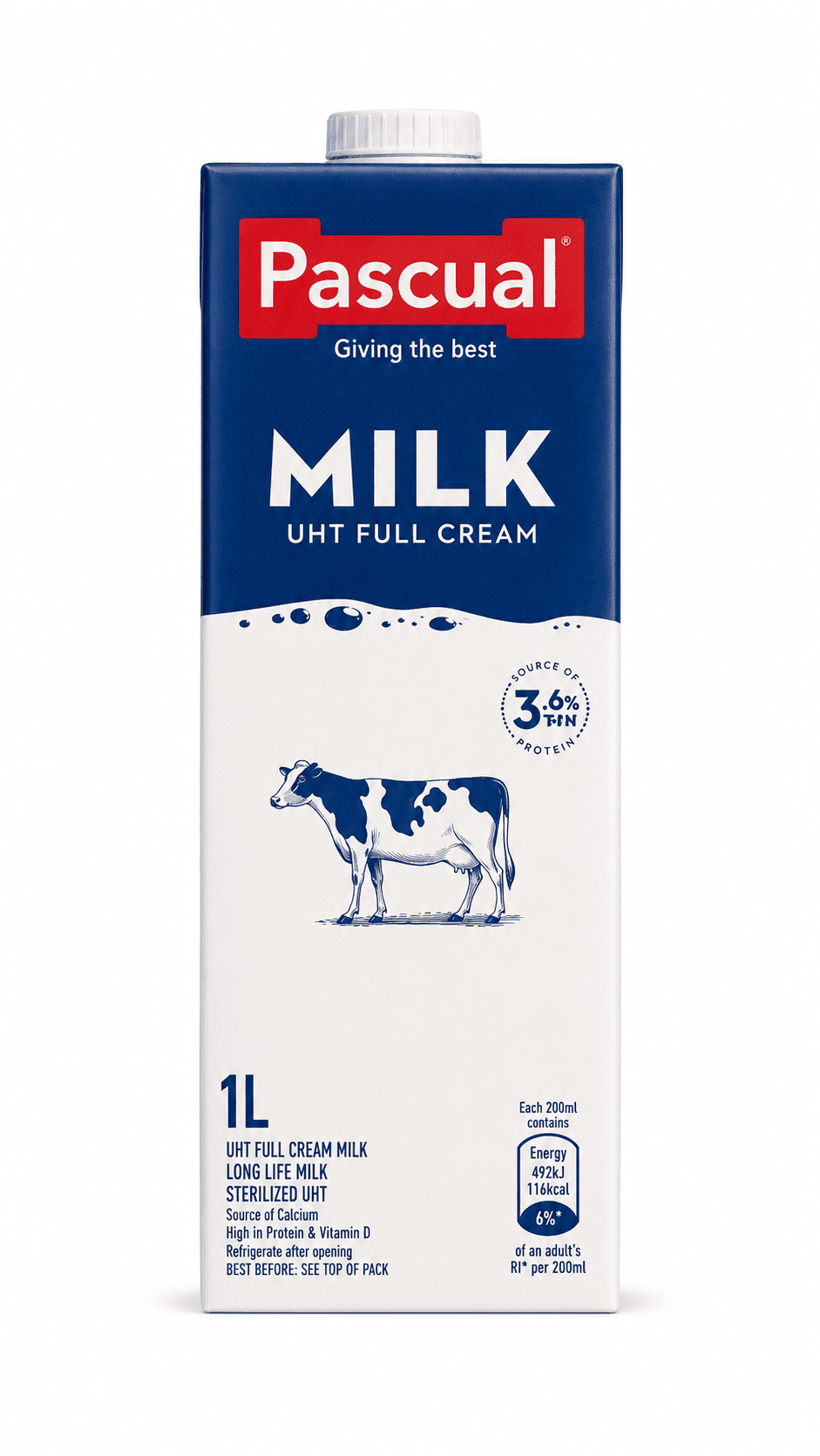 Pascual Milk UTH Full Cream 1L
