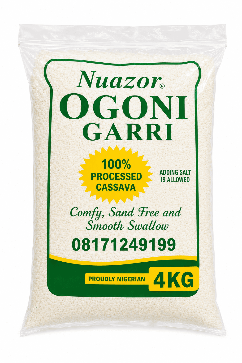 Nuazor Ogoni Garri 4kg