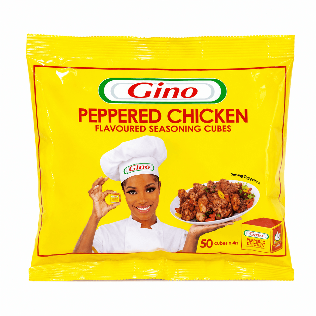 Gino Peppered Chicken Flavoured Seasoning Cubes 200g