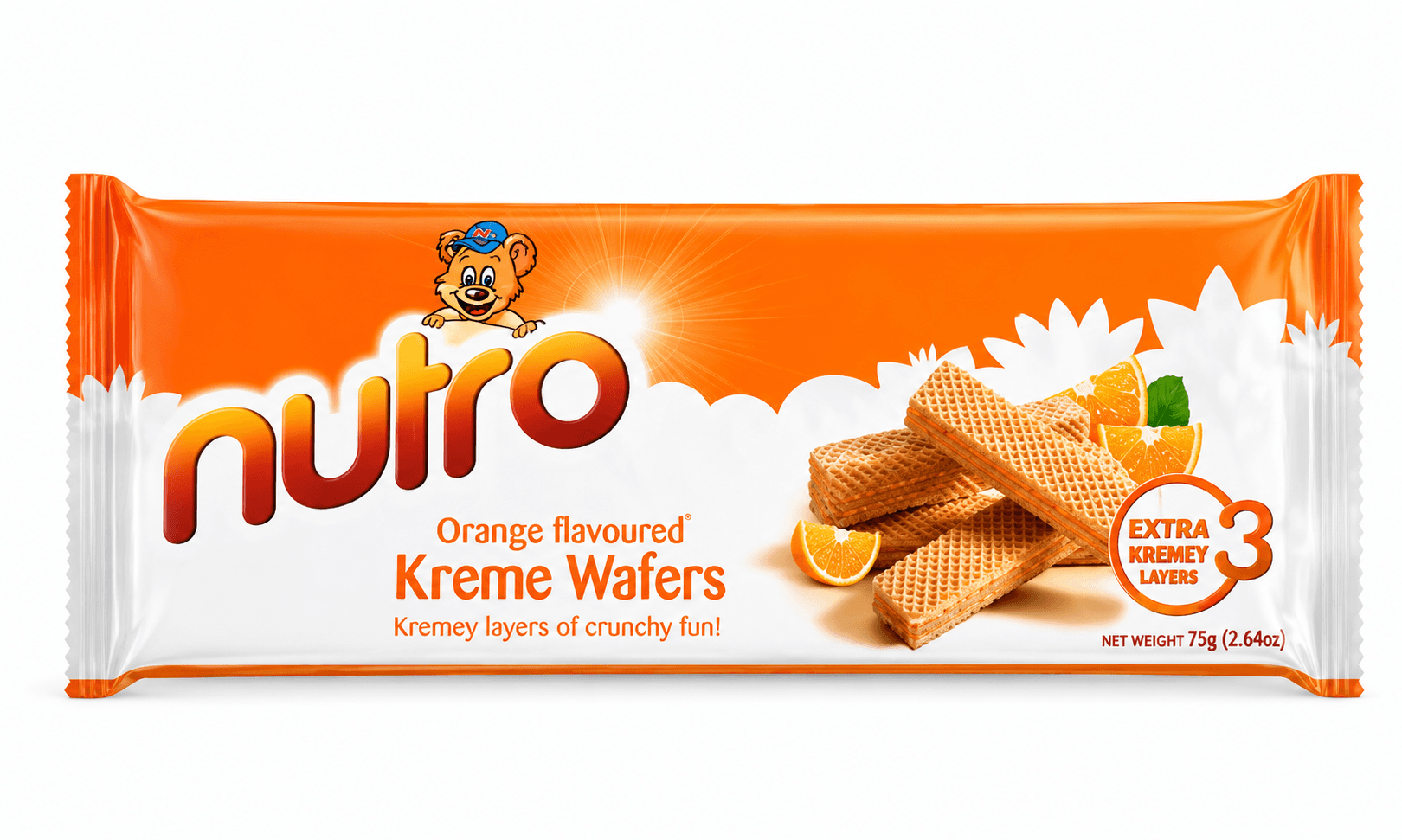 Nutro Orange Flavored Wafers 75g