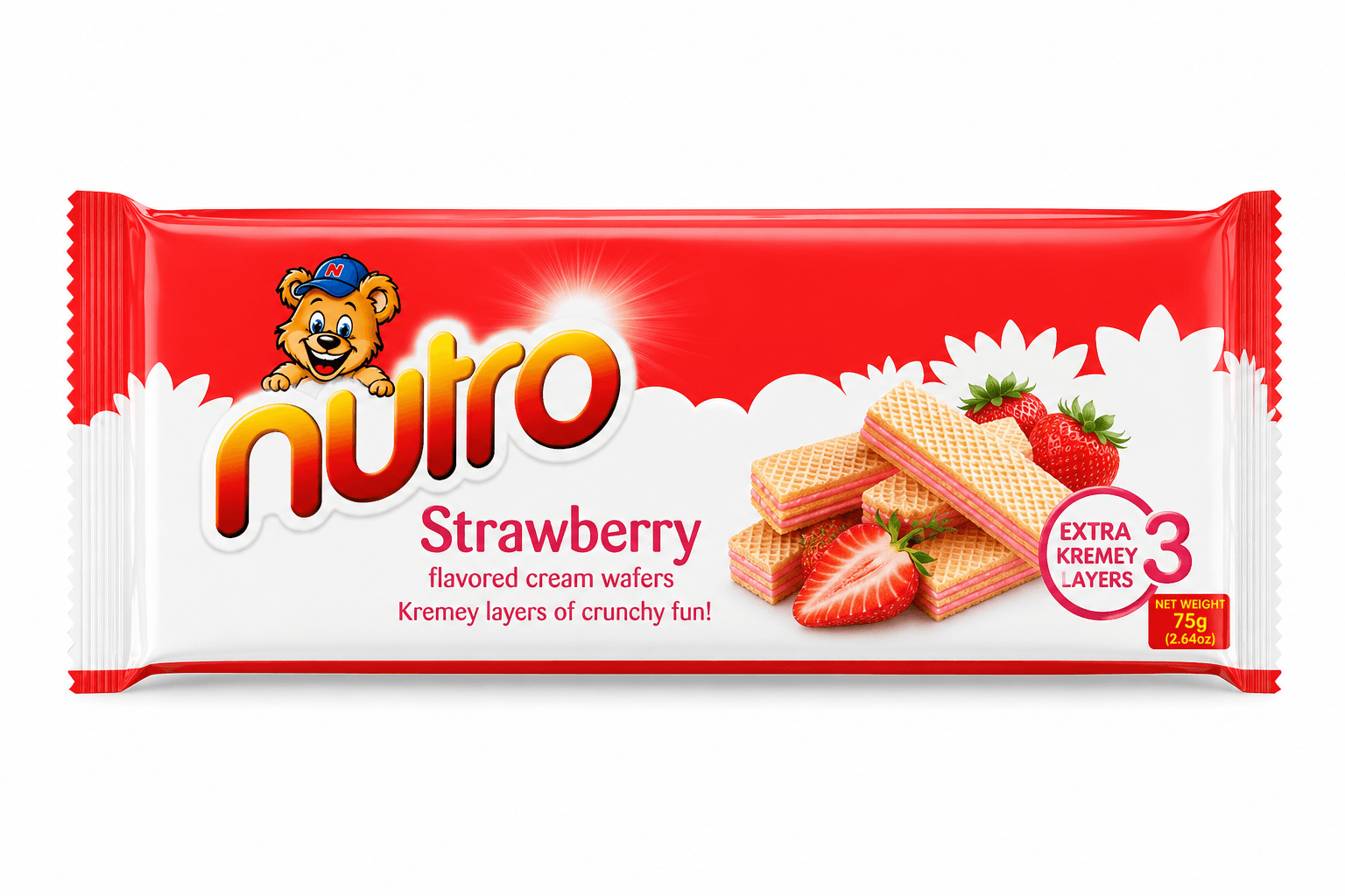 Nutro Strawberry Wafers 75g