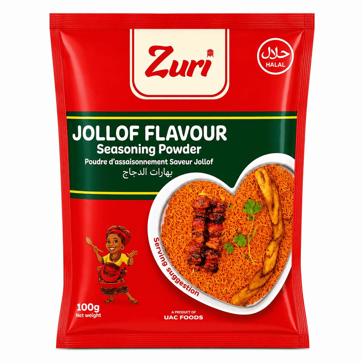 Zuri Jollof Flavour Seasoning Powder 100g