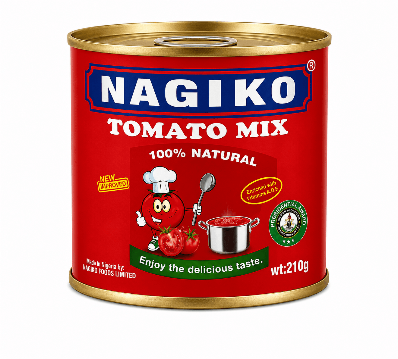Nagiko Tomato Paste Tin 210g