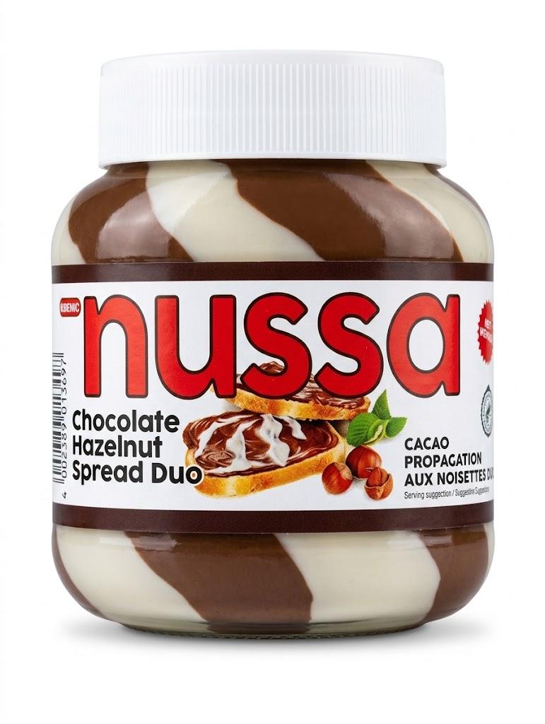 Nussa Chocolate Hazelnut Spread Duo 400g