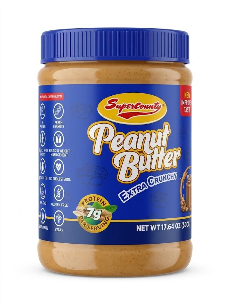 Supercounty Extra Crunchy Peanut Butter 500G