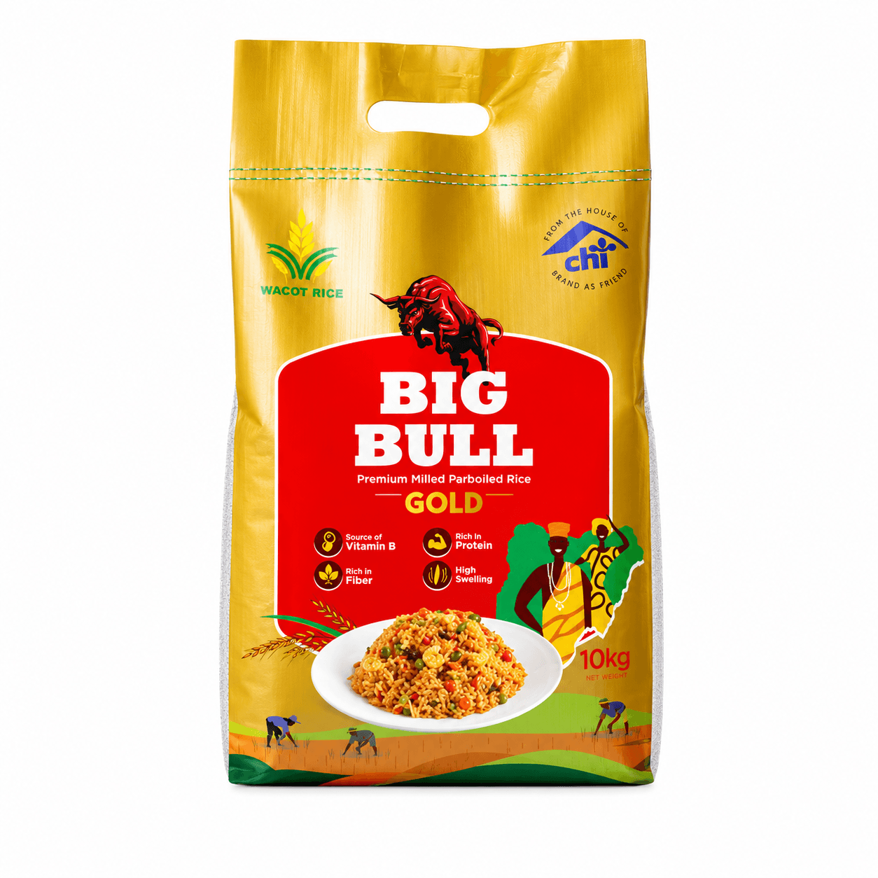 Big Bull Nigerian Parboiled Rice 10kg