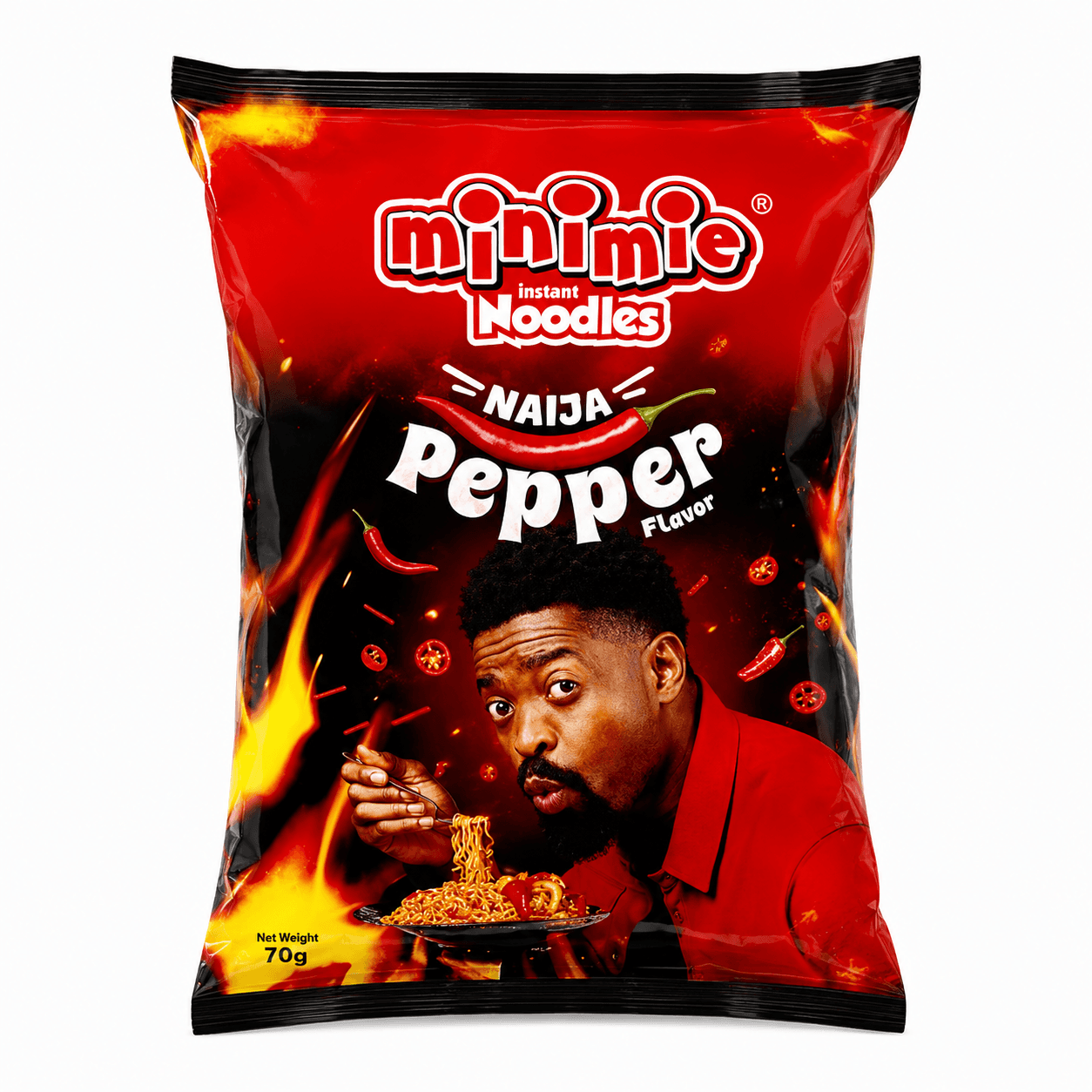 Minimie Naija Pepper Noodles 70g
