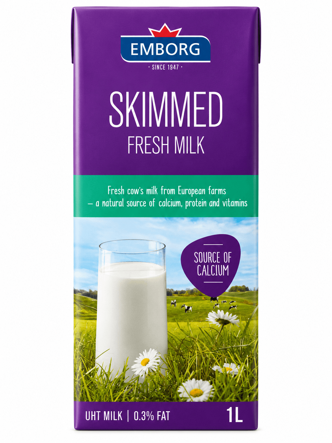 Emborg Skimmed Milk Uht 0.3% Fat 1l