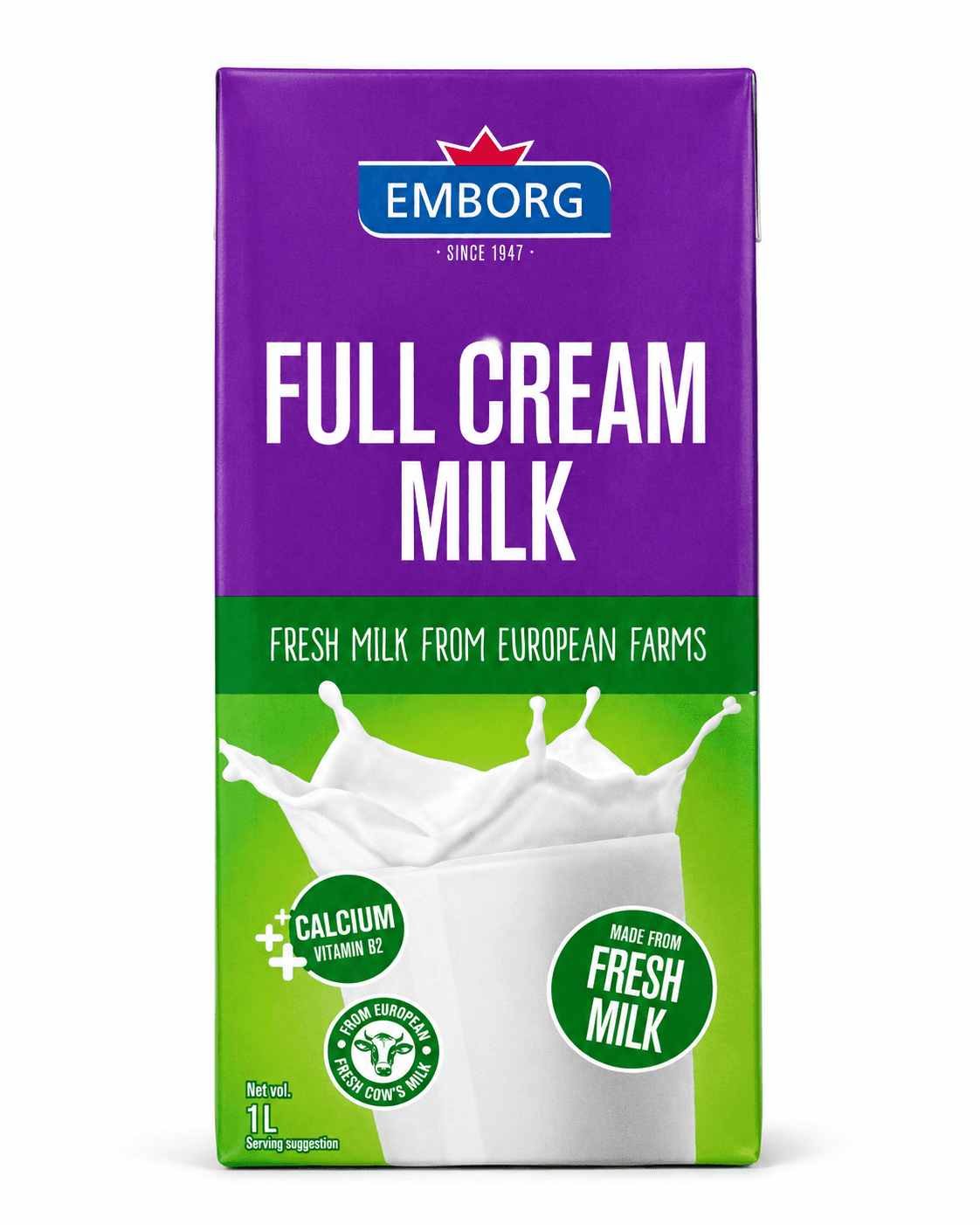 Emborge Full Cream Milk Uht 3.5% Fat 1l