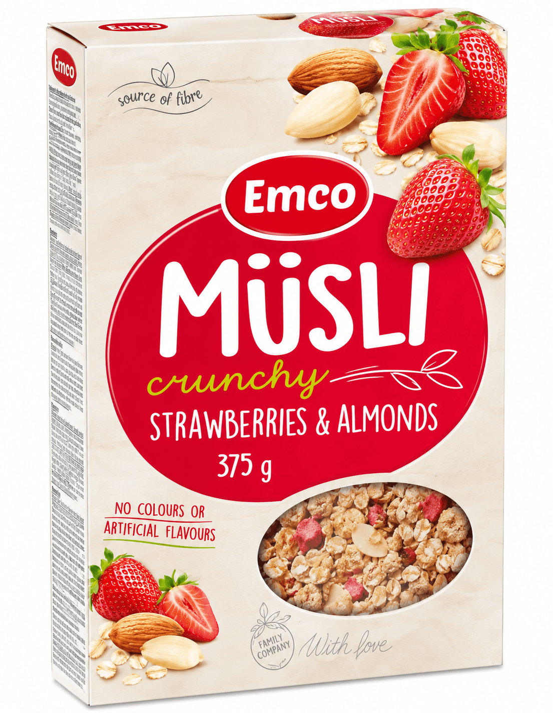 Emco Crunchy Strawberry & Almonds Muesli 375g