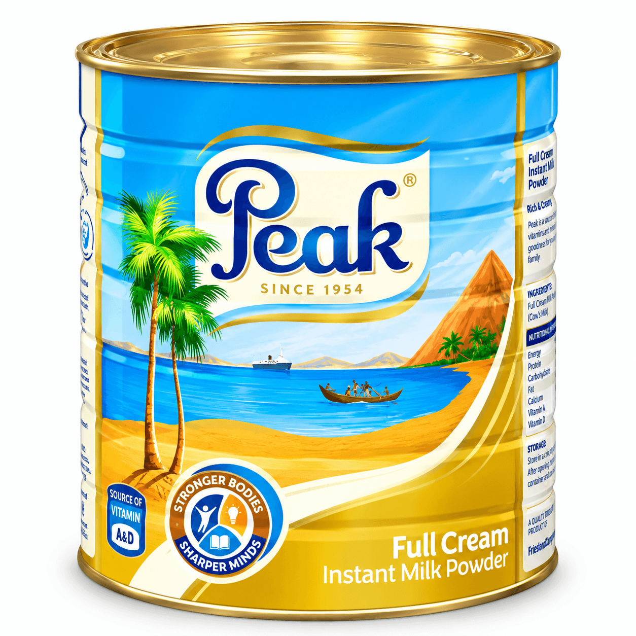 Peak Full Cream Instant Milk Powder Tin 2500g