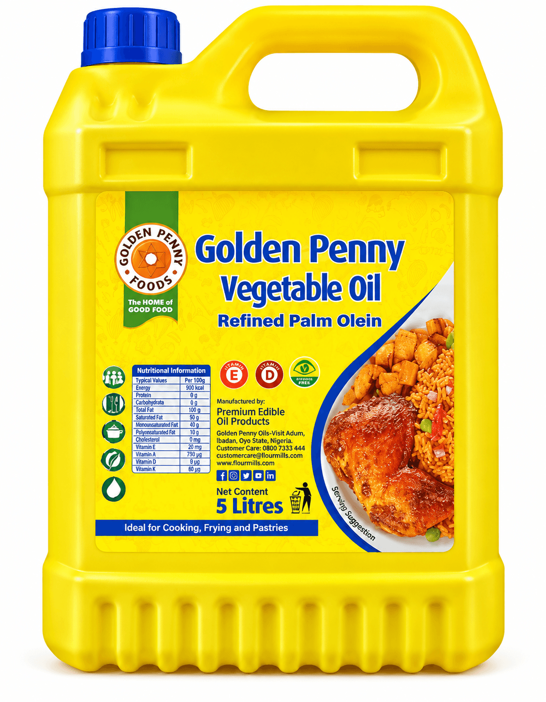 Golden Penny Pure Vegetable Oil 5 liter
