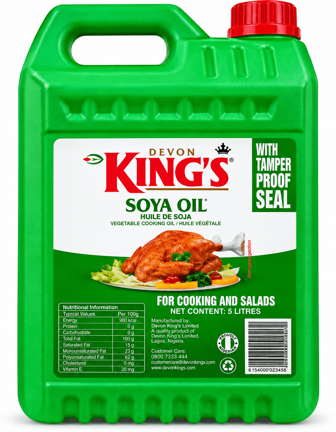 Devon Kings Pure Vegetable Oil 5 Liter