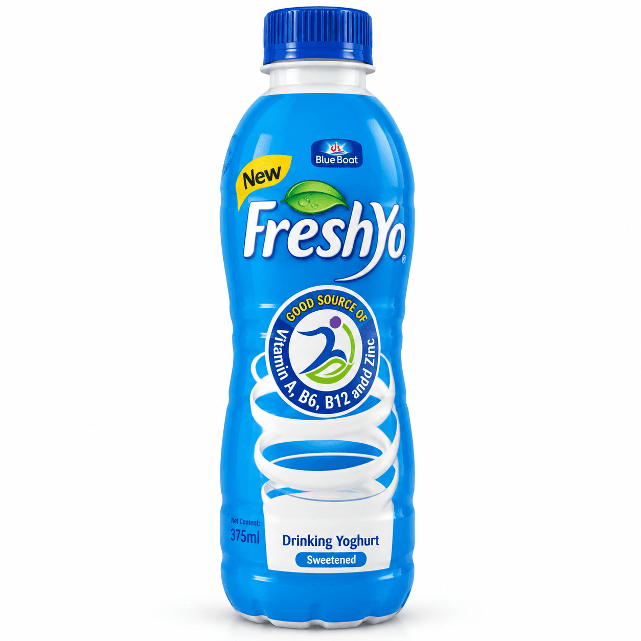 Blue Boat FreshYo Plain Drinking Yoghurt 375ml
