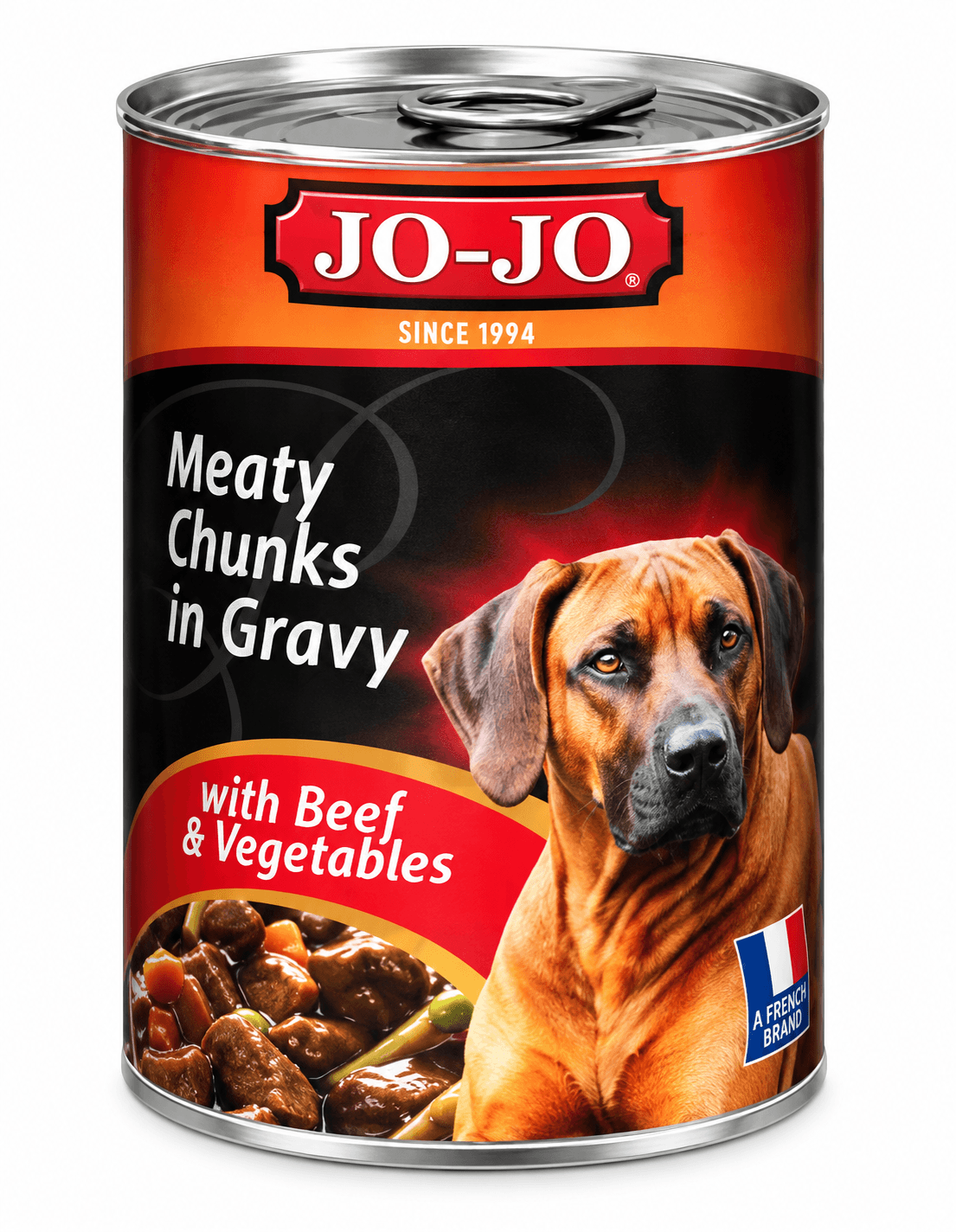Jo Jo Meaty Chunks In Gravy With Beef And Vegetable 400g