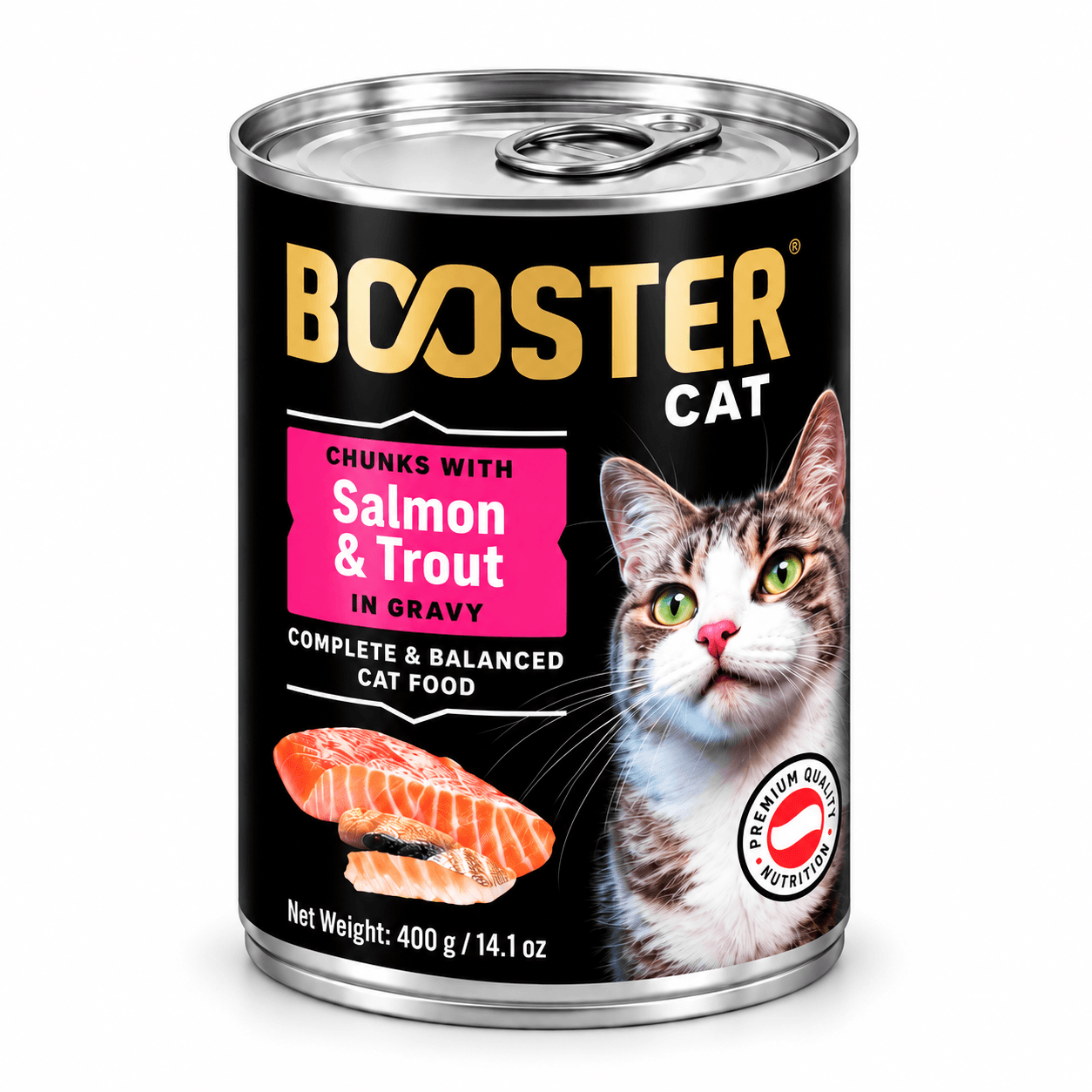 Booster Cat Salmon And Trout 400g