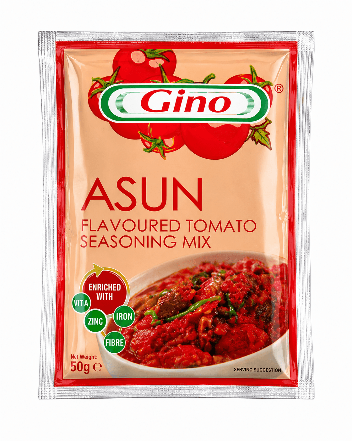 Gino Asun Flavoured Tomato Seasoning Mix 50g