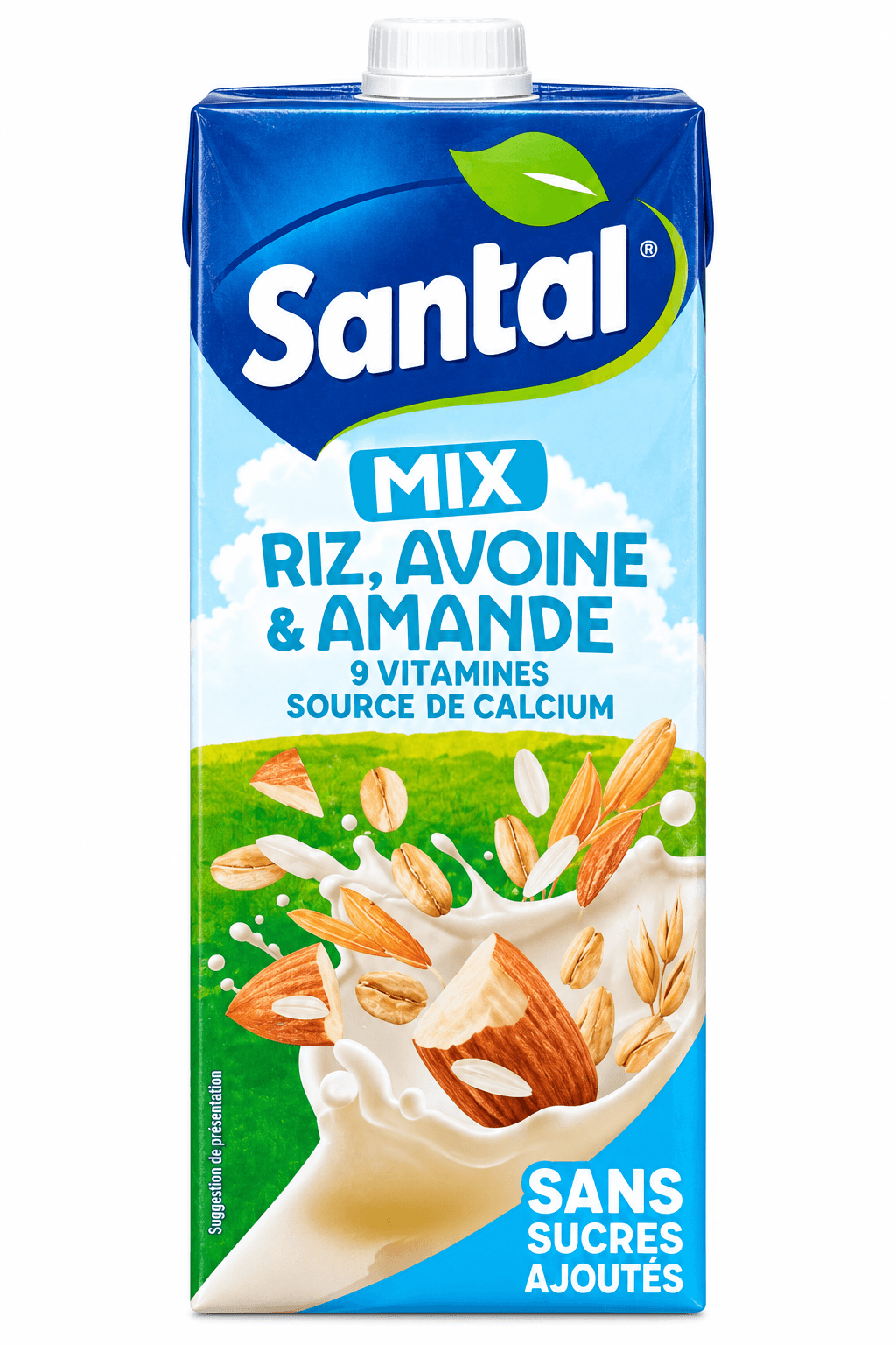Santal No Added Sugar Rice, Oat & Almond Mix Drink 1L