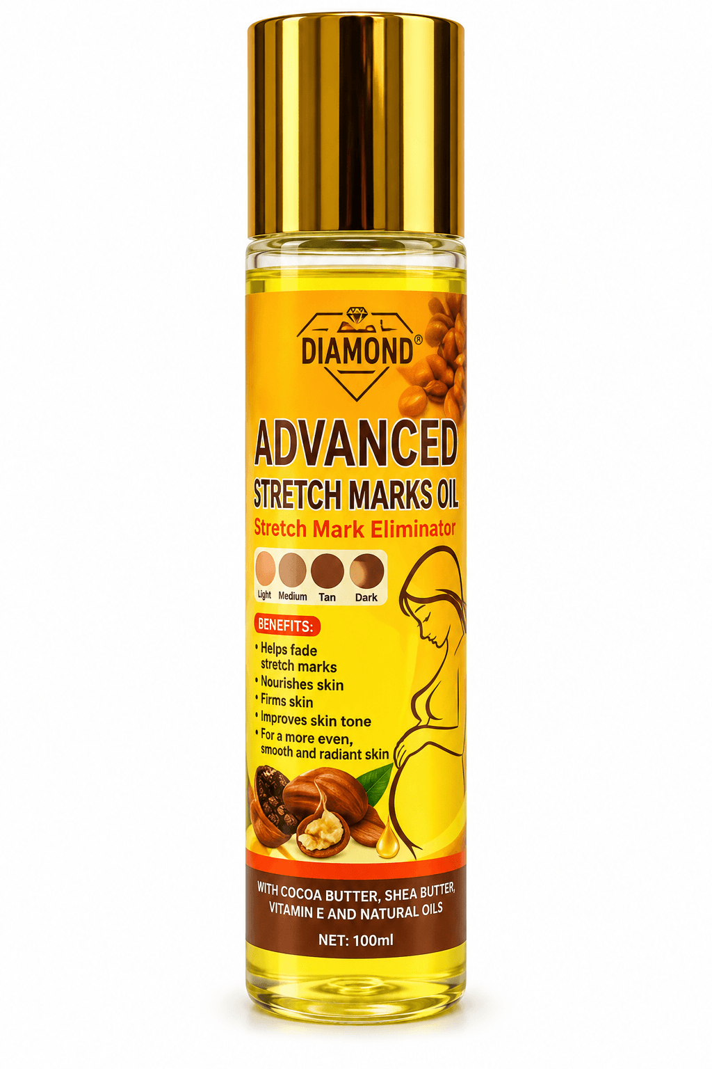 Diamond Advanced Stretch Marks Oil 150ml