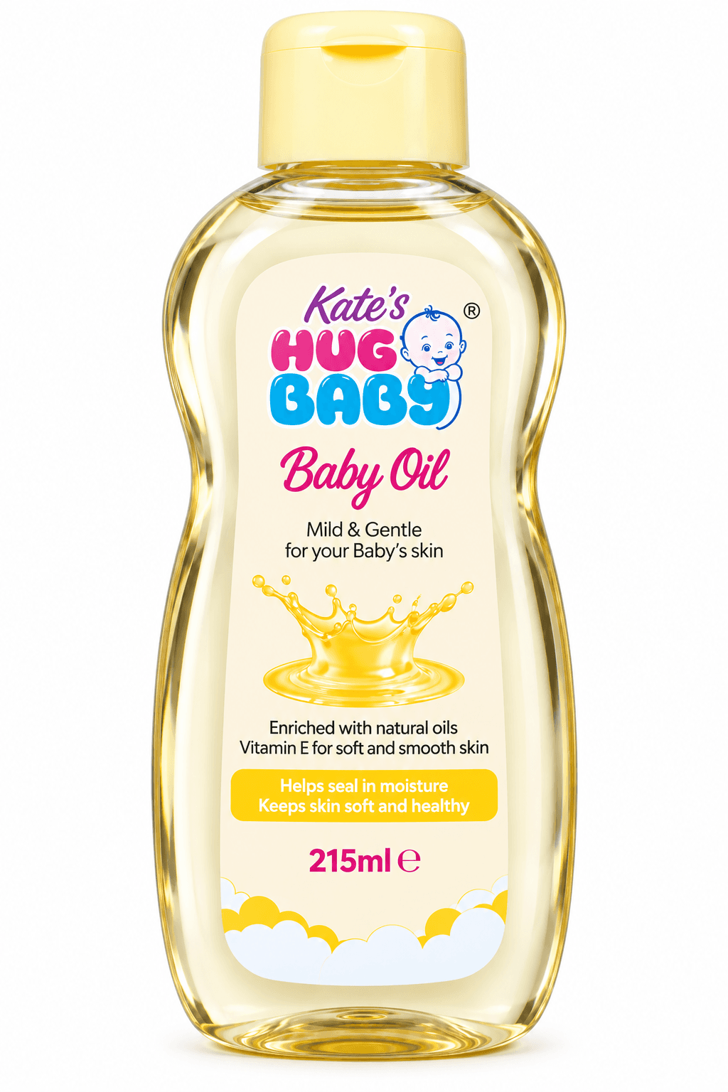 Kates Hug Baby Baby Oil 215ml