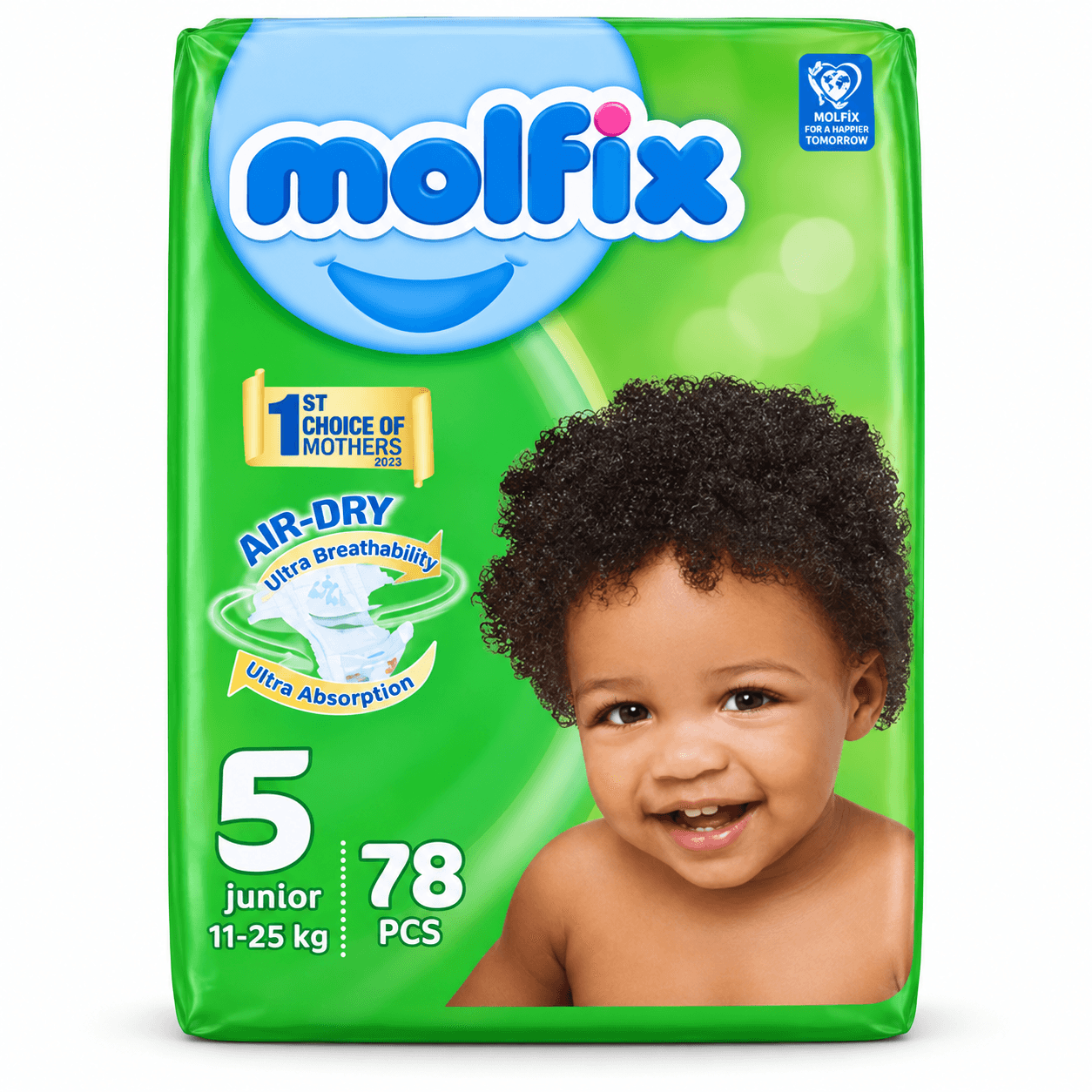 Molfix Air Dry Ultra Absorption 78pcs 3kg