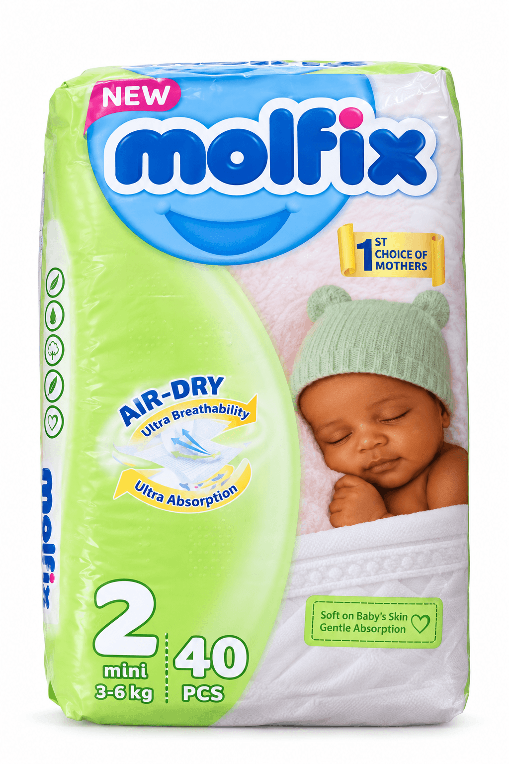 New Molfix Anti-Bacterial Packaging 40pcs 1kg
