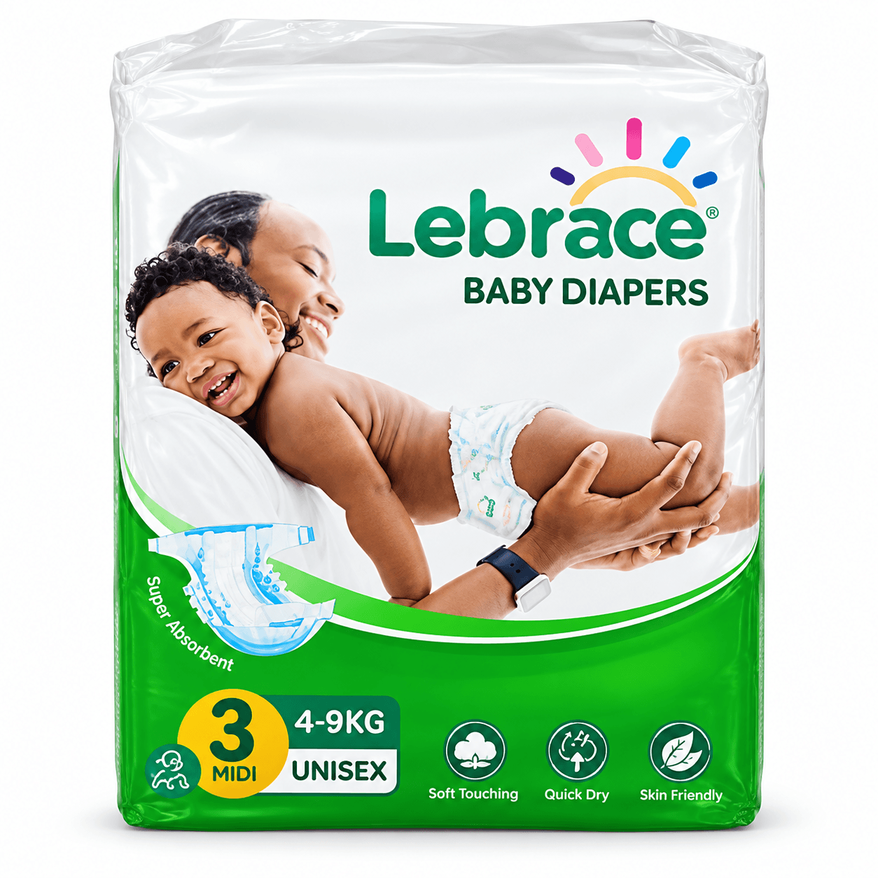 Lebrace Baby Diapers 50pcs 1.5kg